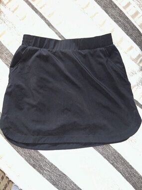 Calia Women’s Black Elastic-Waist Casual Skort